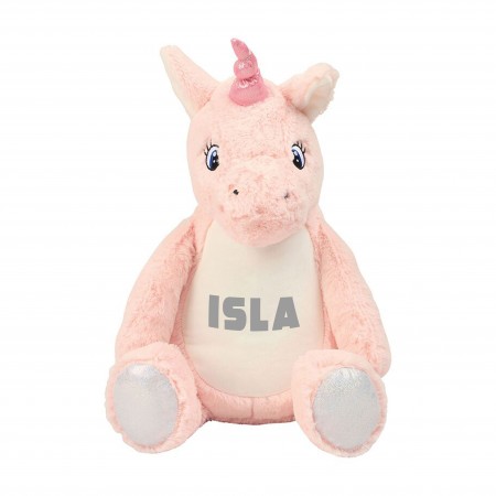 Personalised Pink Unicorn Zippie